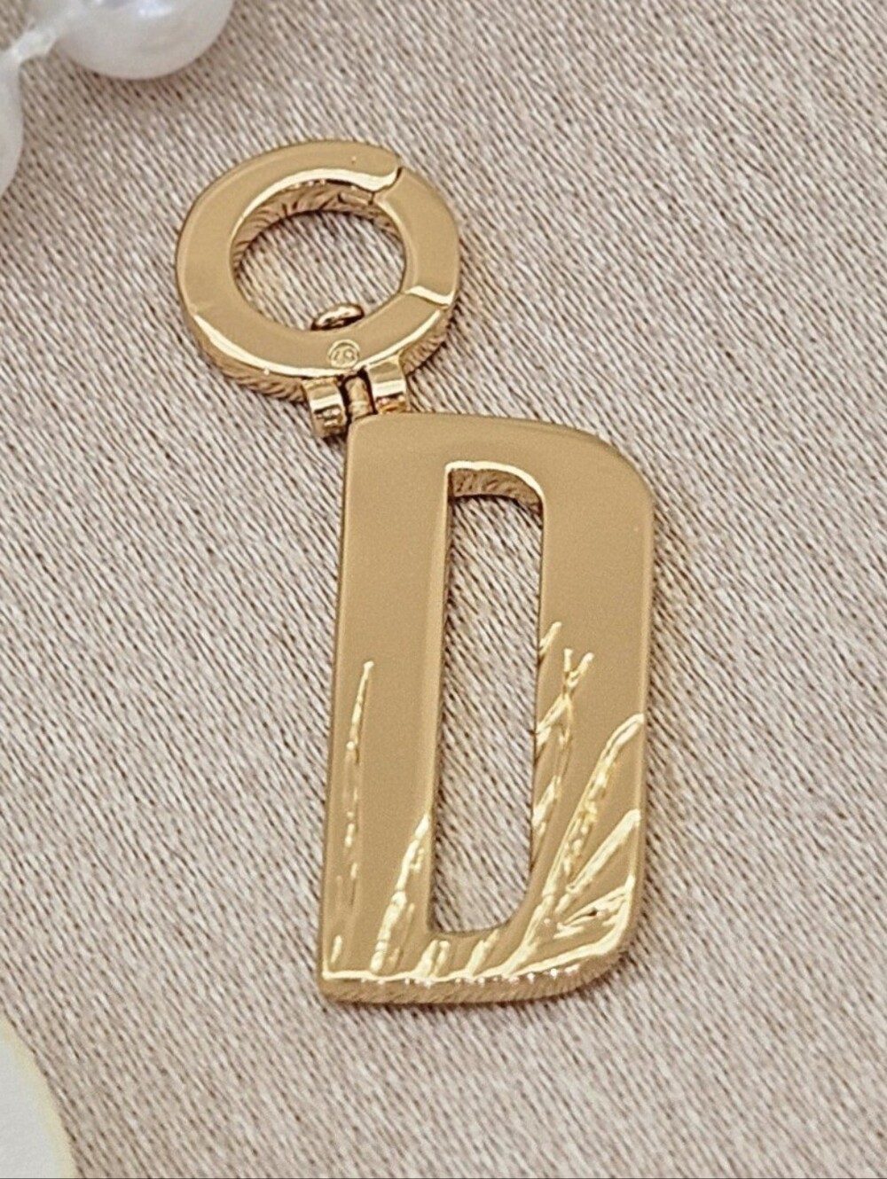Gorjana Charm Gold "D" Parker 18k Gold Plated Classic Letter Initial Minimalist